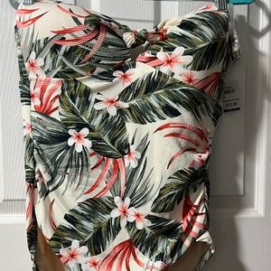 Women's Floral One Piece Swim Suit (NWT)